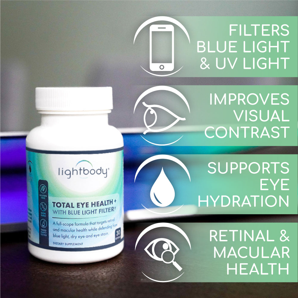 Lightbody Total Eye Health + Blue Light Filter Supplement – Lightbody ...
