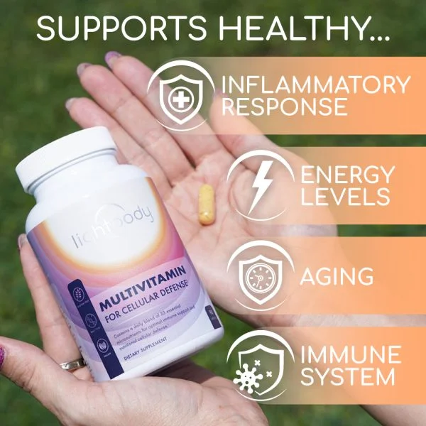 Lightbody Multivitamin Supplement Supports Inflammatory Response, Energy Levels, Aging, Immune System