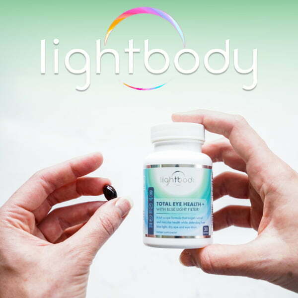 Lightbody Total Eye Health + Blue Light Filter Supplement Bottle