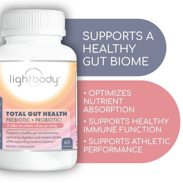 Lightbody Total Gut Health Supplement Capsule Support a Healthy Gut Biome