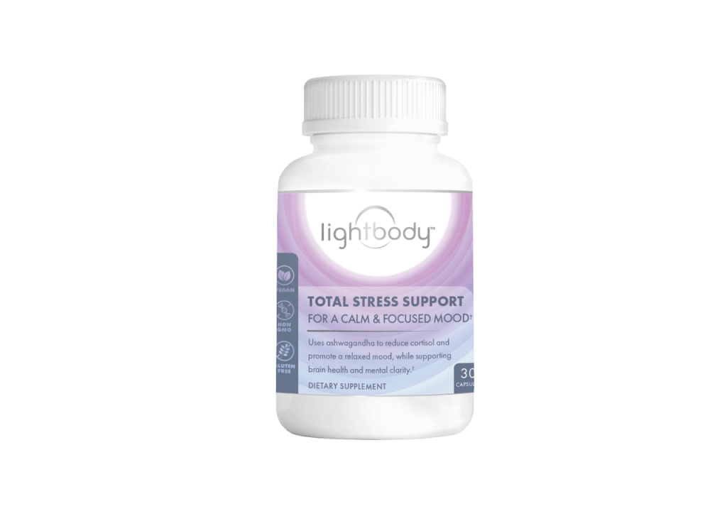Lightbody Total Stress Support Supplement Bottle