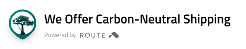 Route badge for "We offer Carbon-Neitral Shipping" LightbodyLabs.com